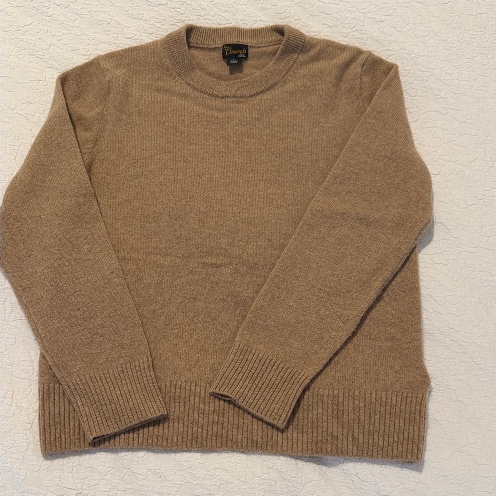 Crewcuts Boys size L 10/11 camel cashmere sweater